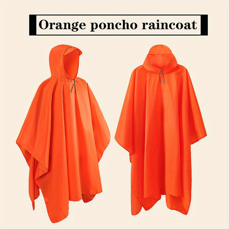 3-in-1 Waterproof Hooded Rain Poncho