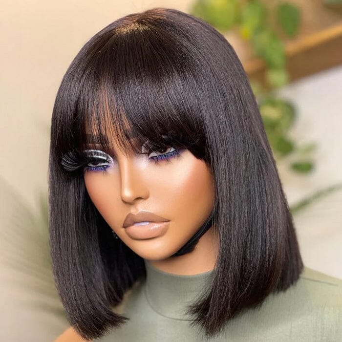 ✨ 100% Human Hair – Natural Bangs for Effortless Style