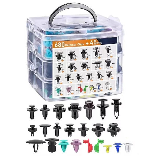 725Pcs Car Retainer Clips &Fastener Remover