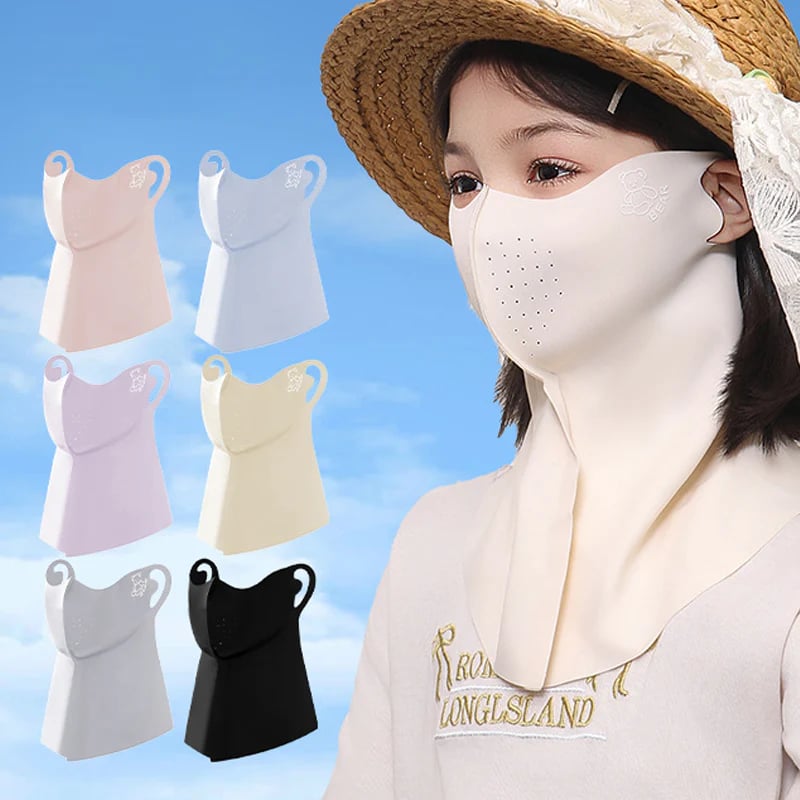 🔥Breathable & Cooling Full Face Sun Mask with Neck Cover