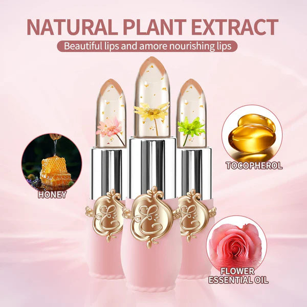 【🔥HOT SALE】6 Pcs/Set Flower Jelly Temperature Color Change Women Lipstick🌟