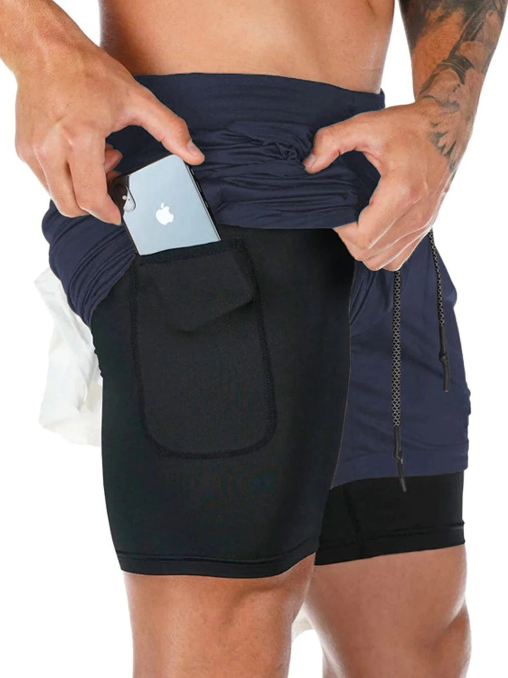 M's 7 Kinetic Pocket Lined 2 in 1 Mesh Short