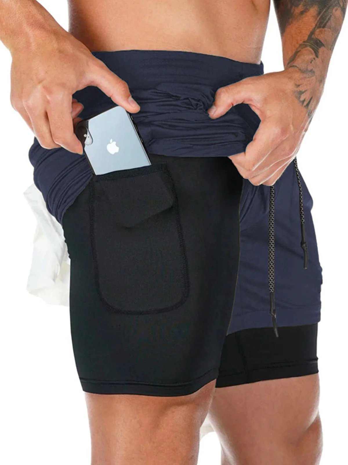 M's 7 Kinetic Pocket Lined 2 in 1 Mesh Short