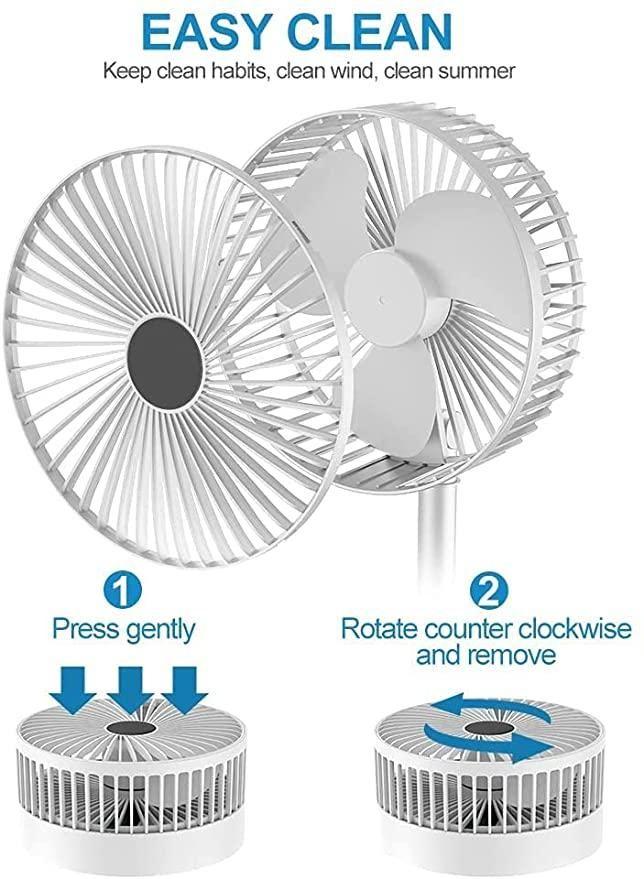 Powerful Rechargeable Adjustable Mini Handheld Portable USB Fan