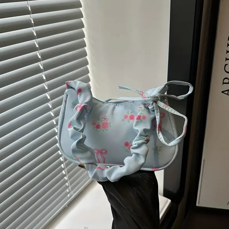 Floral Print Mini Shoulder Bag for Women