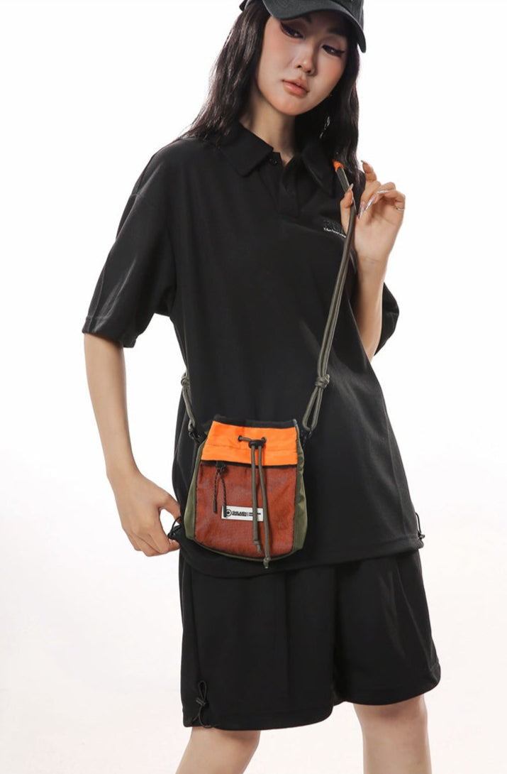 Mini Drawstring Sling Bag