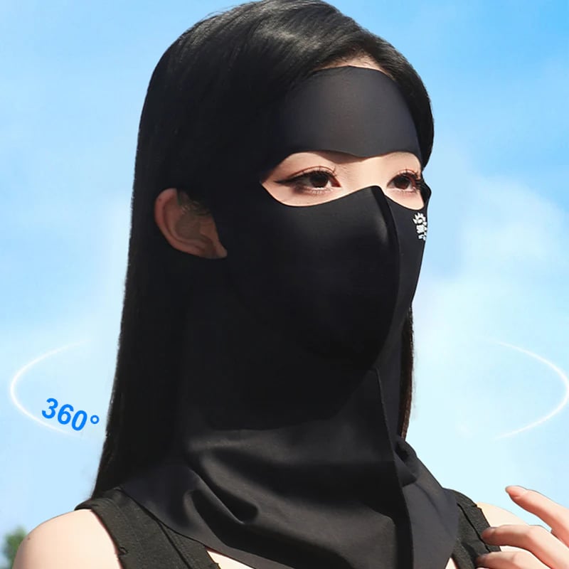 🔥Breathable & Cooling Full Face Sun Mask with Neck Cover