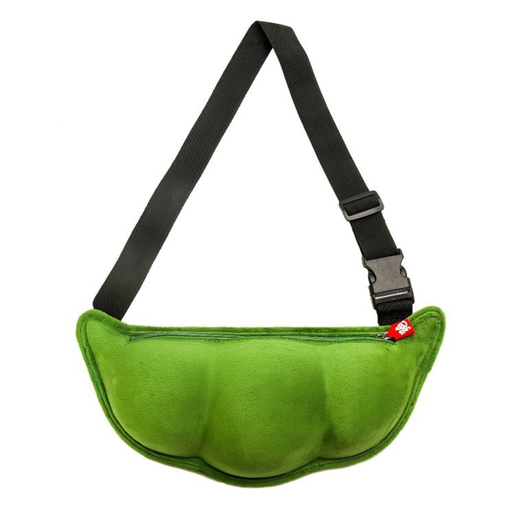 Plush Pea Pod Chest Bag