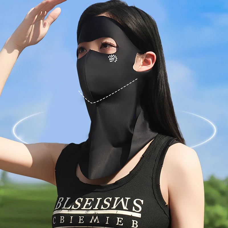 🔥Breathable & Cooling Full Face Sun Mask with Neck Cover