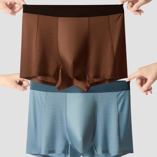 Light luxury satin men's ice silk underwear
