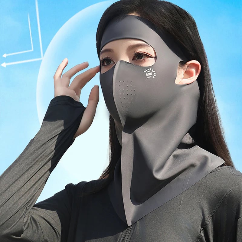 🔥Breathable & Cooling Full Face Sun Mask with Neck Cover