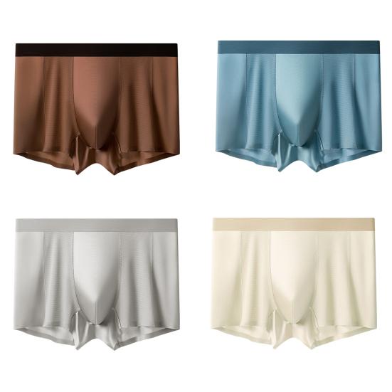 Light luxury satin men's ice silk underwear
