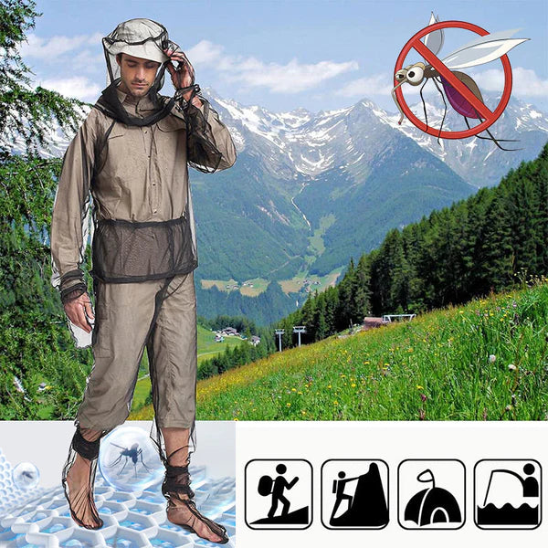 Lightweight Mosquito Protection Clothing for Outdoor Use – Jacket, Pants, Shoe Covers and Mittens