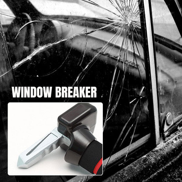 Multifunctional 3-in-1 safety handle for car doors