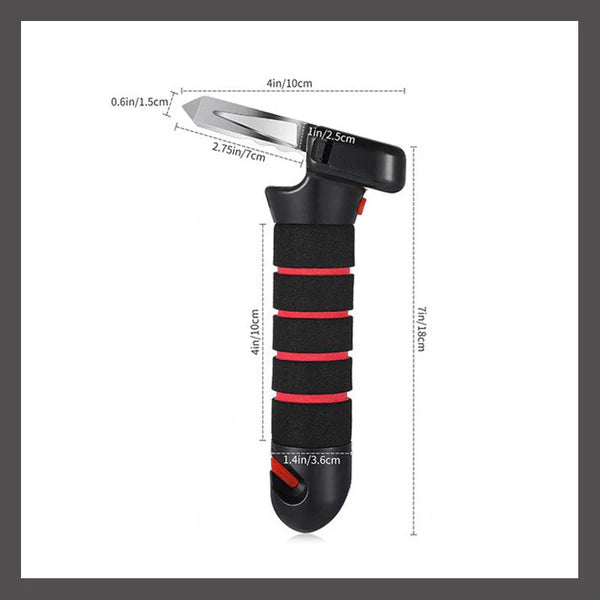 Multifunctional 3-in-1 safety handle for car doors