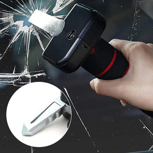Multifunctional 3-in-1 safety handle for car doors