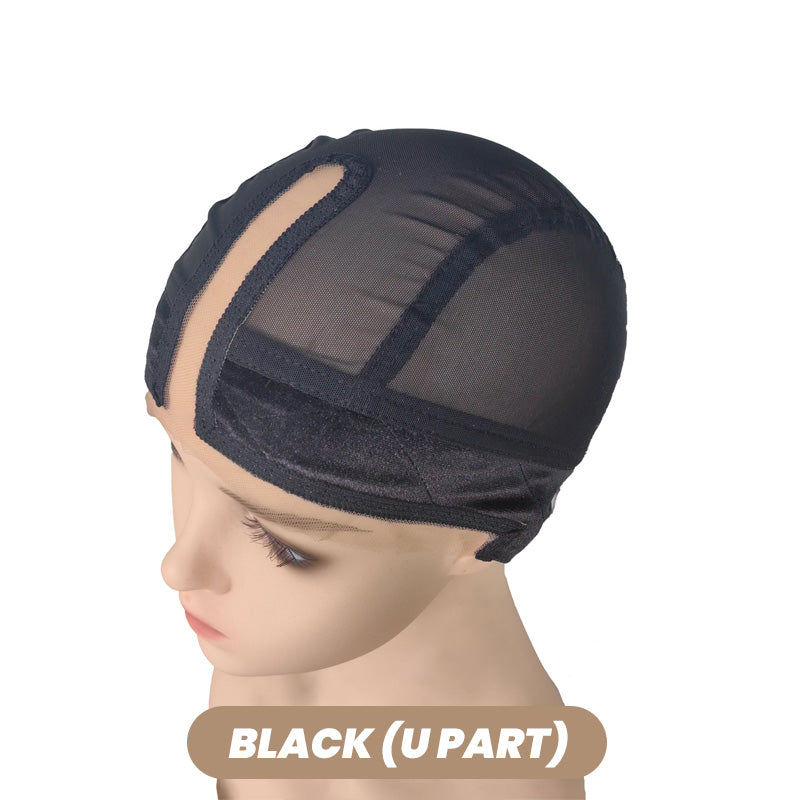 4*5 inch U-part mesh stretch woven wig cap