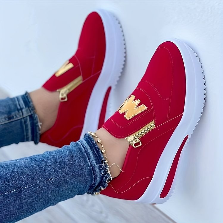 🔥2025 Hot Sale🔥Women's Casual Platform Slip-on Sneakers