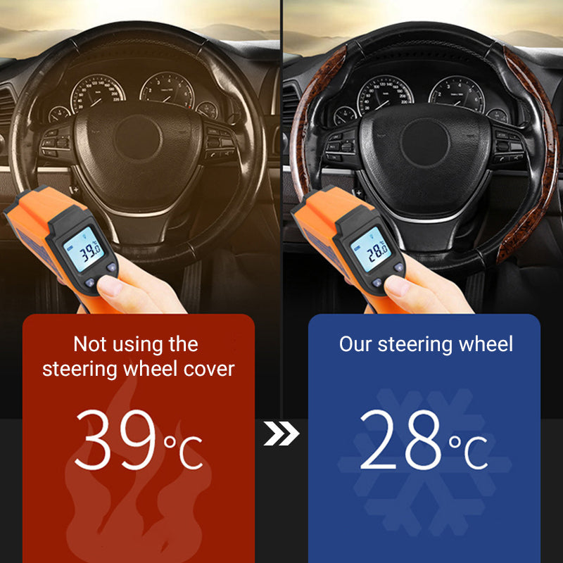 Universal non-slip car steering wheel cover