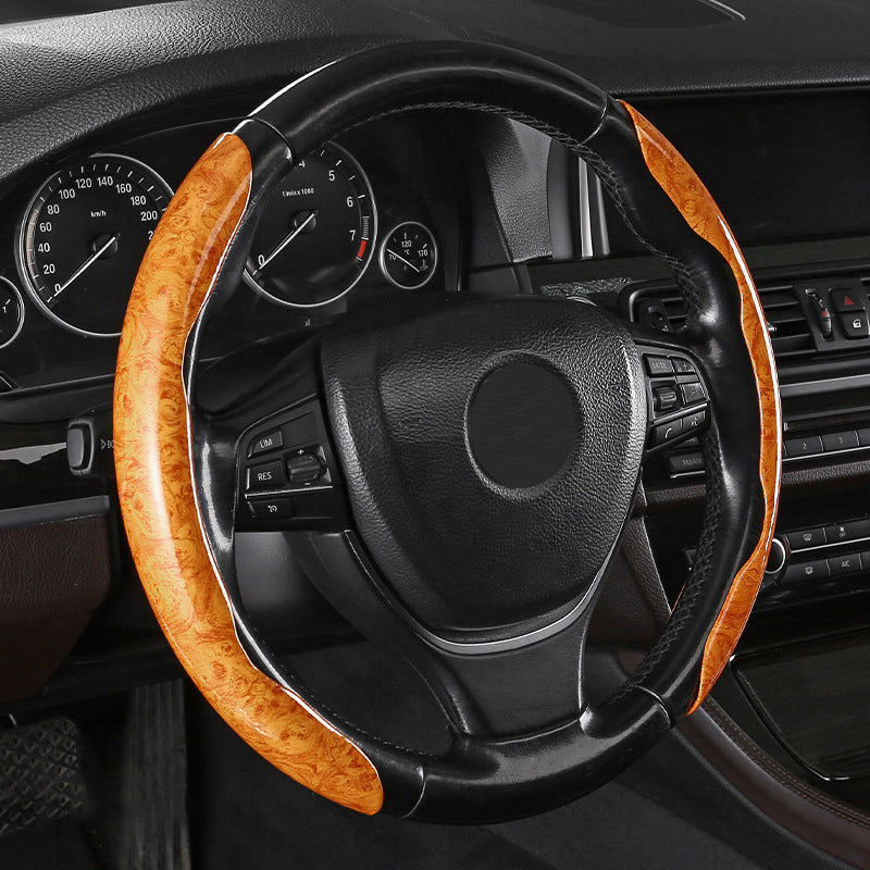 Universal non-slip car steering wheel cover