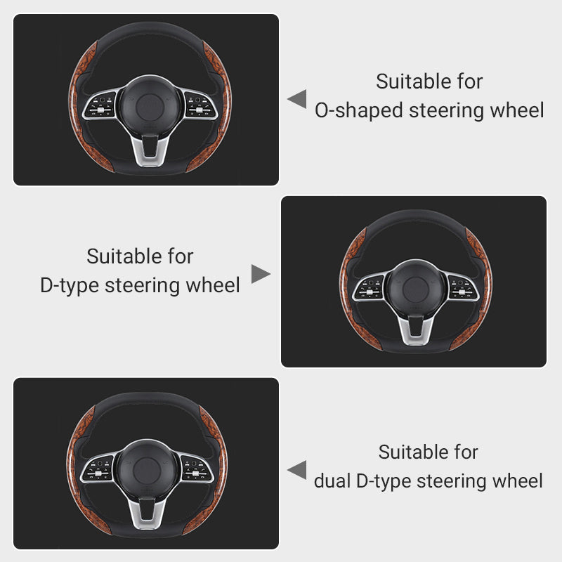 Universal non-slip car steering wheel cover